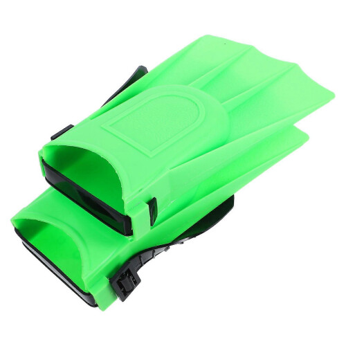 Green Adjustable Kids Swimming Flippers Diving Learning Training Tools 1