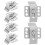 6 Pcs Undermount Sink Brackets Kitchen Sink Support Clips Fasteners for Easy Installation 3