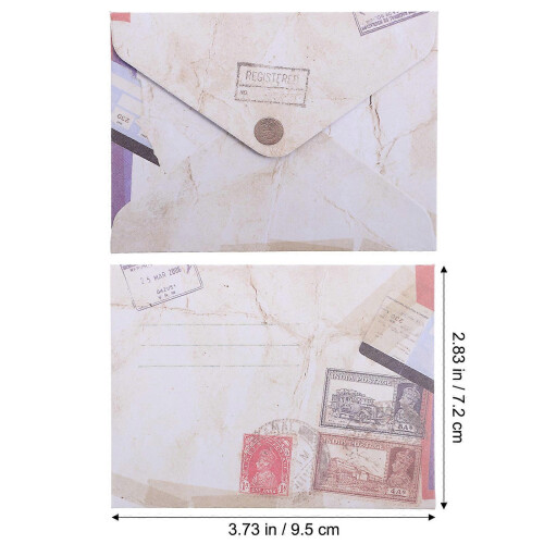 60 Pcs Mini Retro Paper Envelopes for Small Cards Notes Gifting 2