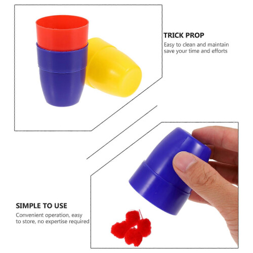 30PCS Magician Trick Gimmick Cup, Durable Funny Magic Trick Cup for Magician Performance 2