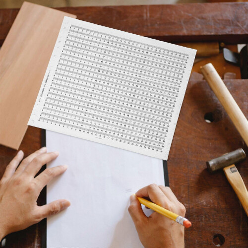 20PCS Self-Adhesive Scale Ruler Stickers Measuring Tape for Sewing Table Workbench 2