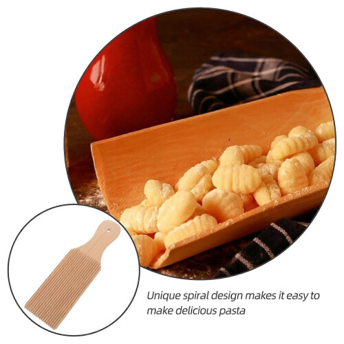 Wooden Cavatelli Maker Gnocchi Paddle Convenient Pasta Making Tool 1
