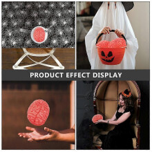 2Pcs Fake Human Brains Halloween Fake Body Parts Party Props Fake Body Organs