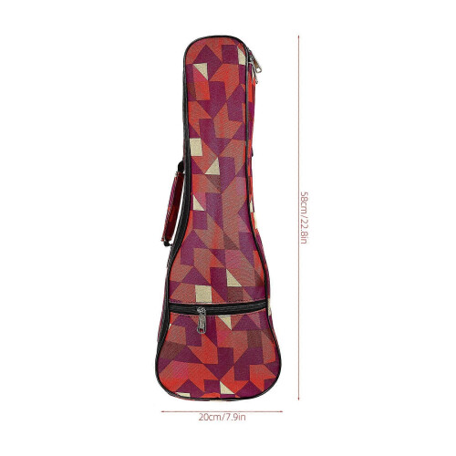 Waterproof Oxford Cloth Ukulele Case Geometric Pattern Ukulele Carry Bag 1