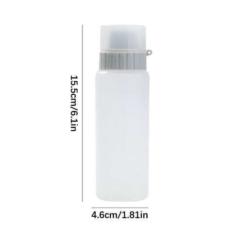 Διαφανές μπουκάλι κουζίνας 500ml με ζυγαριά 1