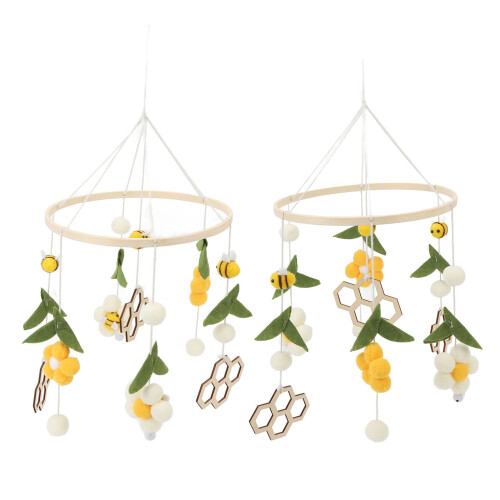 Soft Bee Flower Nursery Mobile