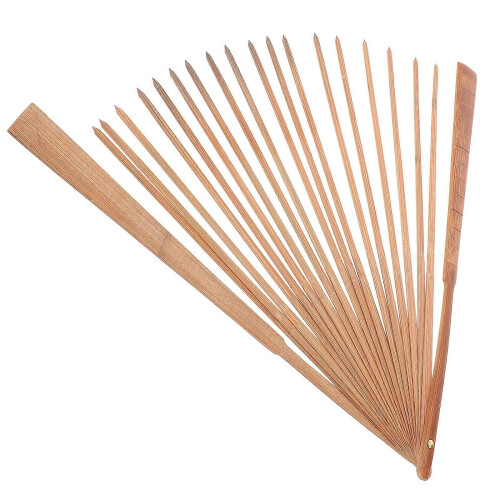 Bamboo Frame Folding Fan Frame Sturdy Blank Fan Making Material for DIY Blank Fan 2