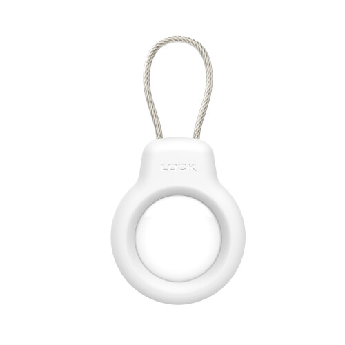 Hülle mit Drahtkabel für Apple AirTag White
