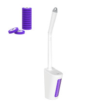 Einweg-Toilettenschüsselbürste mit Toilettenstab-Nachfüllungen (Zauberstab + 20 Nachfüllungen) 41 cm