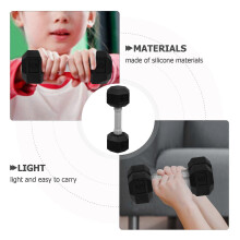 Kids Silicone Hexagonal Dumbbells Small Hand Weights for Children Exercise