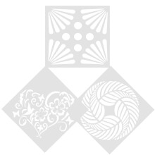 3 Pcs Reusable Tile Stencils for DIY Wall Painting, Bedroom Wall Stencils