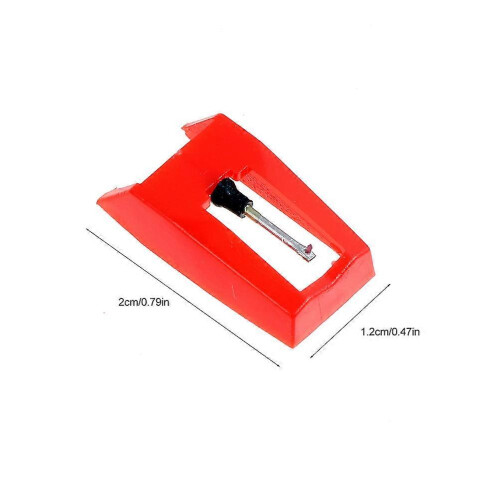 4 Pcs Red Gramophone Record Needle Stylus for Turntable Replacement 1