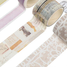 15 Rolls Vintage Creative Scrapbook Paper Tape Exquisite DIY Craft Adhesive Tape