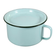 Enamel Bowl with Lid, Ramen Bowl for Home, Instant Noodles Food Serving Bowl