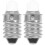 2pcs E10 Screw Base 3V Round Flashlight Light Bulbs 4