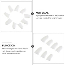 40PCS 2 Packs Pet Nail Covers for Cats Dogs, Anti-Scratch Nail Protectors