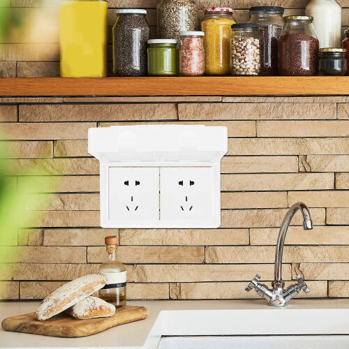 Adhesive Electrical Outlet Cover Socket Receptacle Protector Box Cover 1