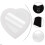 1pc Heart-shaped Desktop Makeup Mirror Tabletop Cosmetic Mirror 2