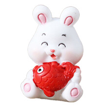 Kuchenaufsatz „Glückshase“ – Kunstharz, 4,5 cm
