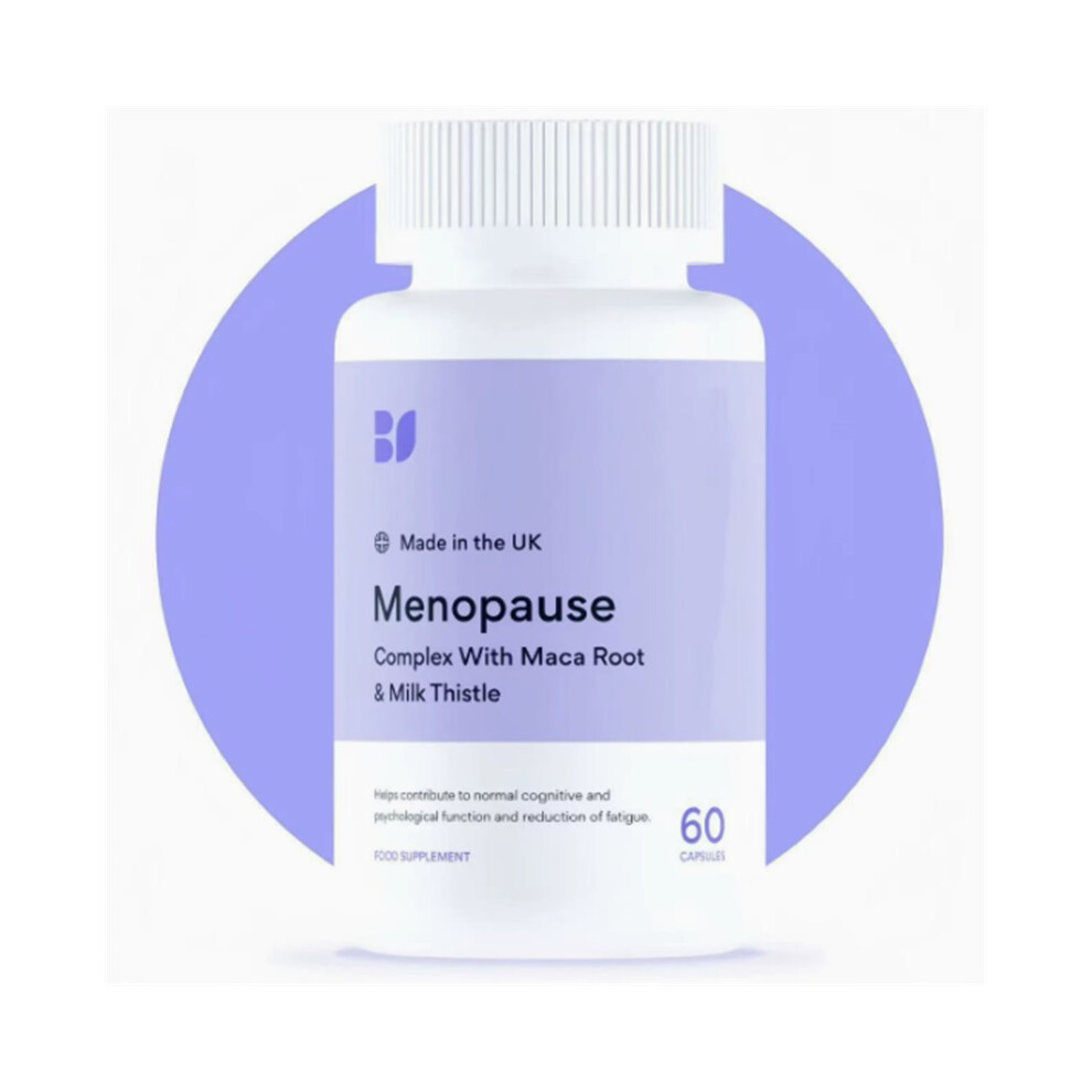 (1Pc) Menopause Complex Supplement with Maca Root & Milk Thistle, 60 Capsules for Fatigue & Cognitive Support