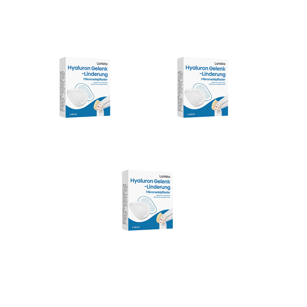 (12PCS/3BOX) Joint Soothing Microneedle Patch Hyaluronic Reduces Joint Pain Patches Quickly