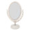 Oval Double-Sided Makeup Mirror Vintage Desktop Vanity Mirror Decor 2