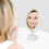 Oval Double-Sided Makeup Mirror Vintage Desktop Vanity Mirror Decor 3