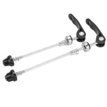 2pcs Bicycle Hub Quick Release Lever 145mm Front 185mm Rear Wear Resistance Quick Release Skewer For Bike Wheelblack