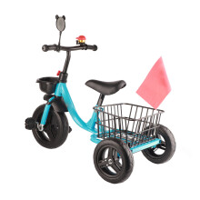 Blue Kids Trike with Two Storage Baskets