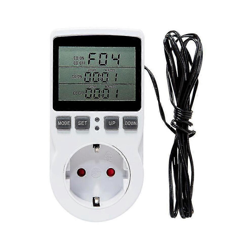 Multi-function Thermostat Temperature Controller Socket Outlet With Timer Switch 16a Heating Cooling