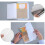 20Pcs Transparent Self-adhesive Waterproof Book Covers Protective Films 3