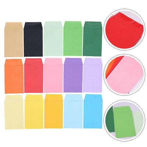 50Pcs Small Blank Colored Envelopes Empty Envelopes for Cards Cash Storage Packing 2