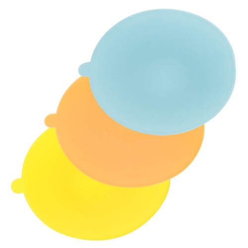 3pcs Silicone Bowl Suction Base Double Sided Suction Cup Plates Tableware Sucker 2
