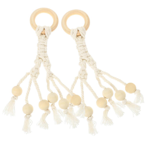 2Pcs Bohemian Banana Hanging Hooks Kitchen Fruit Vegetable Hanging Rope
