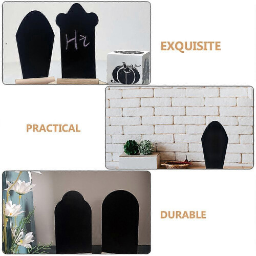 4 Pcs Reusable European Style Chalk Boards Easter Desktop Decorations Blackboards 2