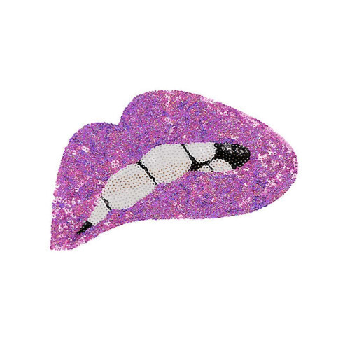 7PCS Sequin Lip Clothes Patches, Creative DIY Decorative Patches, Random Style 2