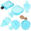 6Pcs Miniature Perfume Bottle Statue Small Decorative Perfume Bottles for Crafts 4