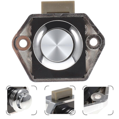 Plating Push Button Latch Lock for Cupboard Drawer Cabinet 2