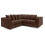 Furniture 786 Jumbo Cord Scatter Back 2c2 Corner Sofa Chocolate 2