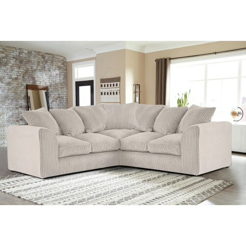 Furniture 786 Jumbo Cord Scatter Back 2c2 Corner Sofa Mink