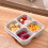 Bento-Box mit 4 Fächern – Weizenstroh, mikrowellengeeignet 5