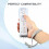 Wii Controller 2-Pack Wireless Replacement Remote Compatible with Nintendo Wii, Wii U and Wii Mini, No MotionPlus, With Vibration and Speaker Function 5