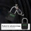 Metal Timer Padlock 99 Hours Max Timing Automatic Unlocking LCD Display USB Rechargeable Black for Kitchen Gym School 3