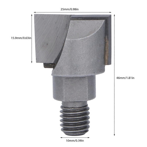 Cleaning Bottom Router Bit 25mm Diameter M10 Thread Carbide Milling Cutter for Woodworking Projects 1