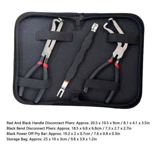 3-in-1 Auto-Steckverbinder-Zange rot/schwarz 1