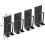 Wall Mounted Toothbrush Holder 4 Pack Black Stainless Steel No Drilling Space Saving Bathroom Kitchen 5