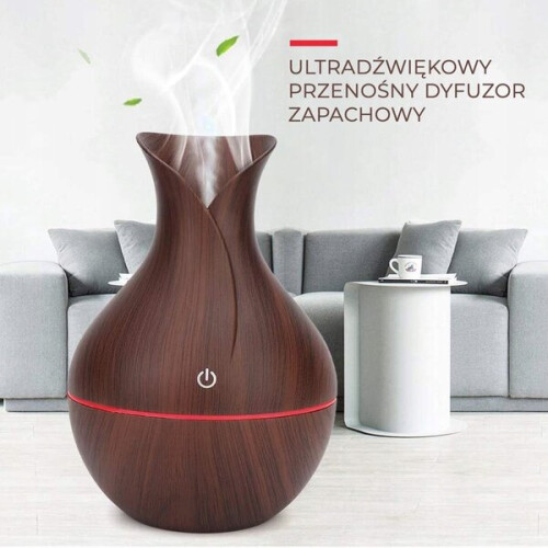 Ultrasonic Humidifier 130ml with Aromatherapy Diffuser & RGB Light for Bedroom, Office 1