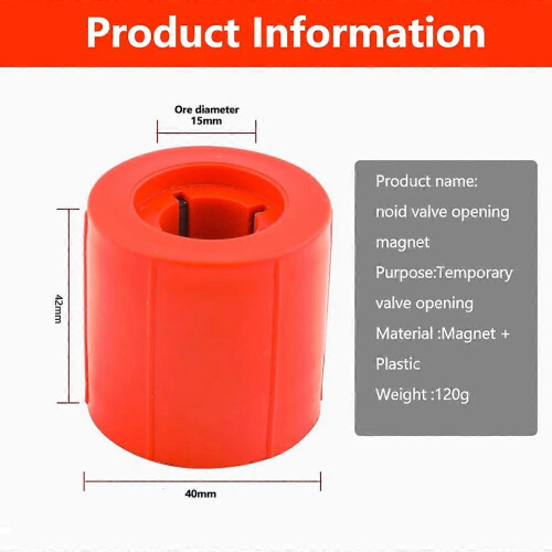 Solenoid Valve Tester for Cold Storage with Strong Magnetic Controller Emergency Switch Red Plastic Universal Fit 1
