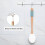 Back & Feet Lotion Applicator for Effortless Application & Even Coverage, 4 Replaceable Pads 4