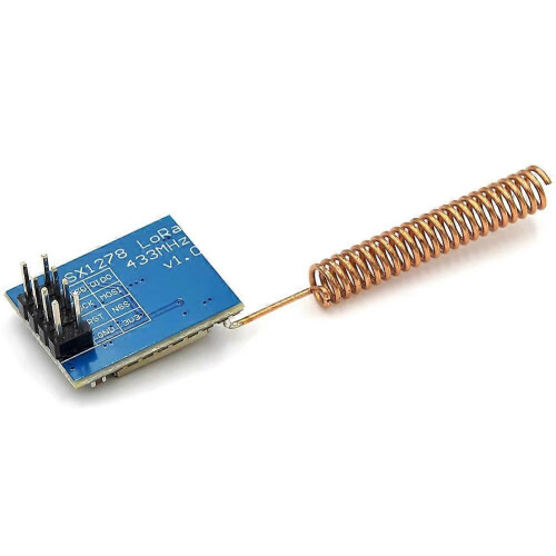LoRa SX1278 433MHz Wireless Spread Spectrum Transmission Module Ra-01 10KM Range Half Duplex SPI Support Multiple Modulation Modes Shielded Shell 2